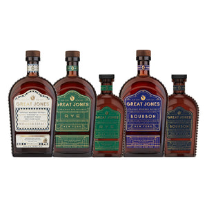 
                  
                    Your choice of Great Jones x Wölffer Estate Cask Finished Bourbon Great Jones Rye Whiskey 375ml or 750ml, or Great Jones Straight Bourbon 375ml or 750ml.
                  
                